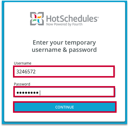 hot schedule sign up