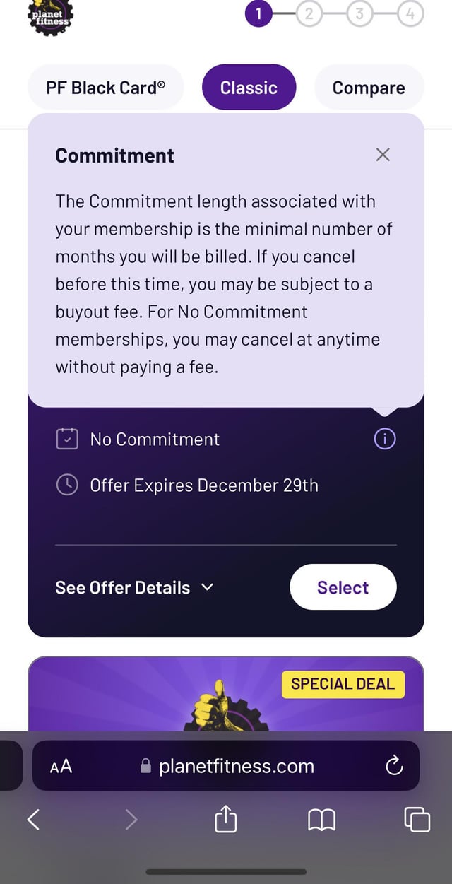 is there a fee to cancel planet fitness