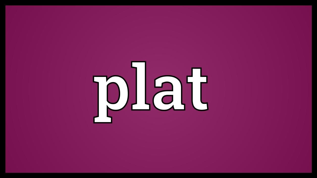 plat in english