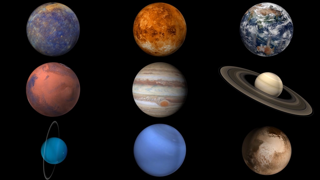 different planets in the universe
