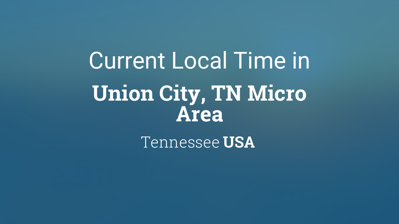union city tn time zone