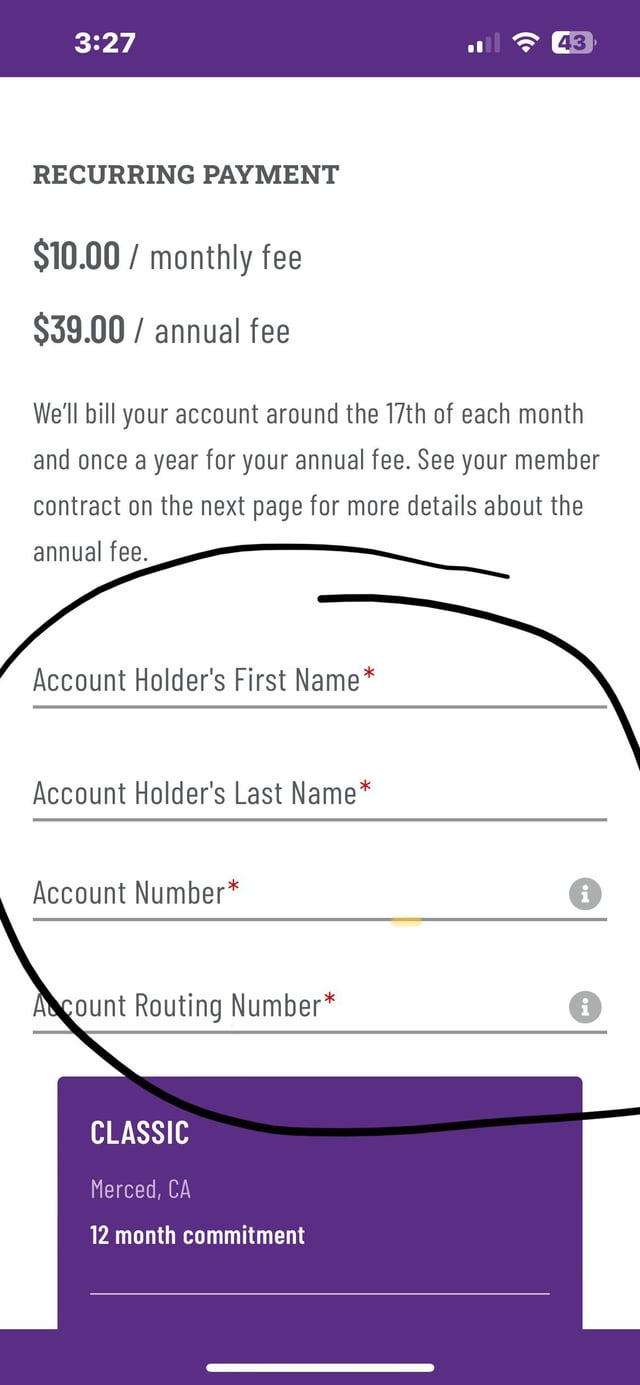 can you pay cash for a planet fitness membership