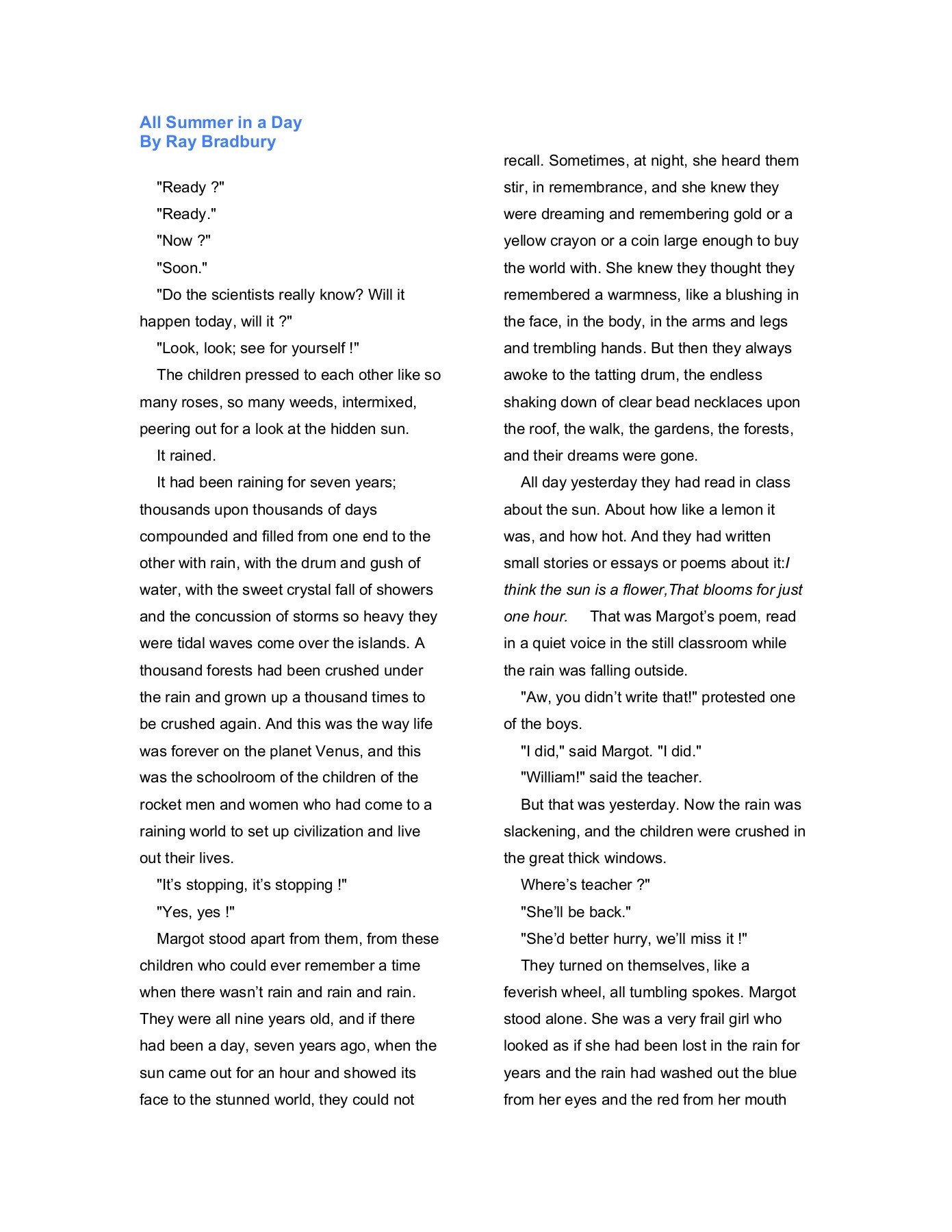 all in a summer day pdf