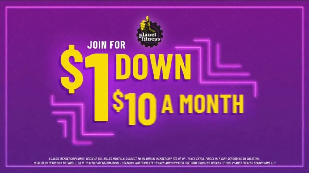 planet fitness $1 down