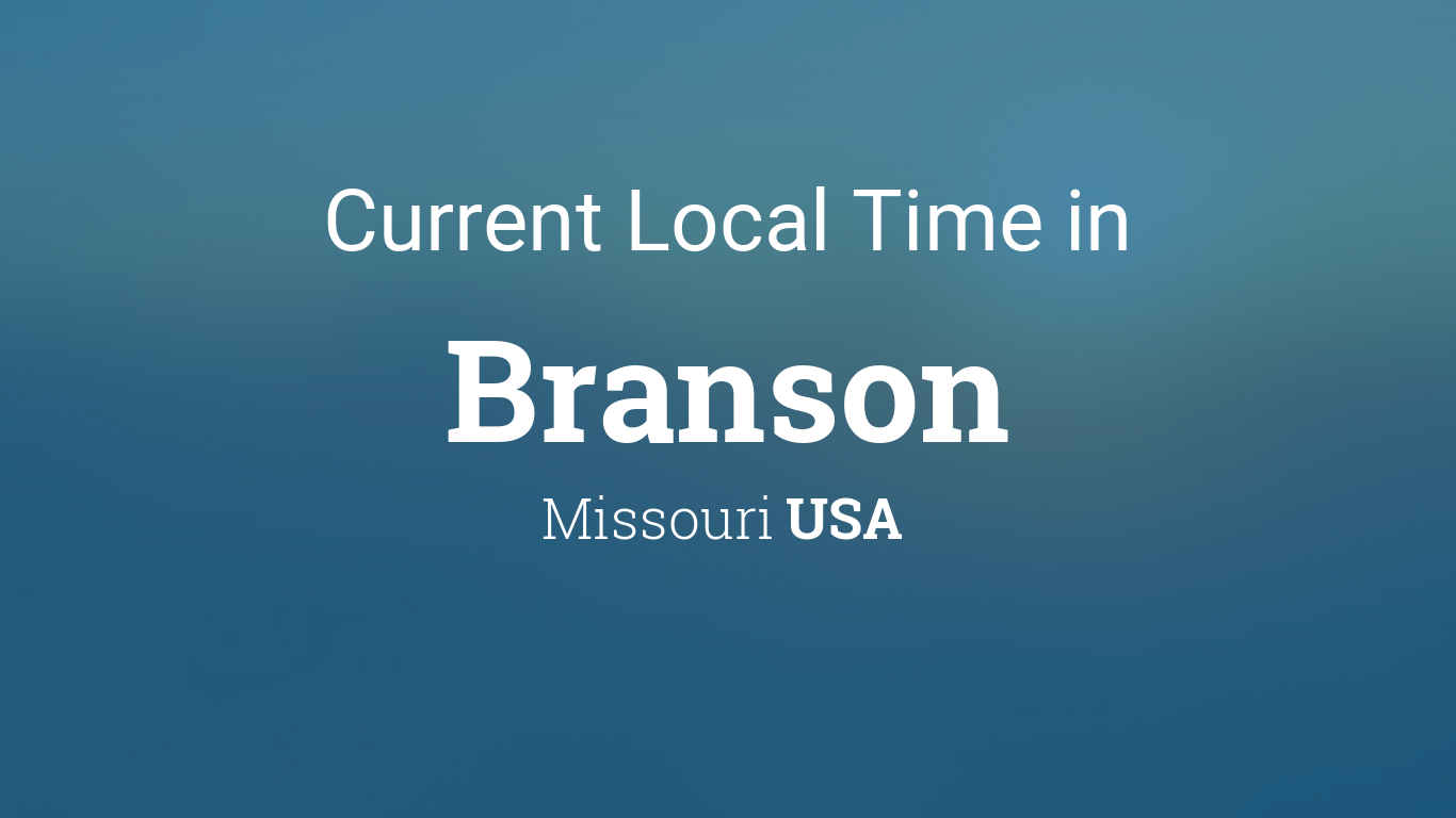 branson mo time zone