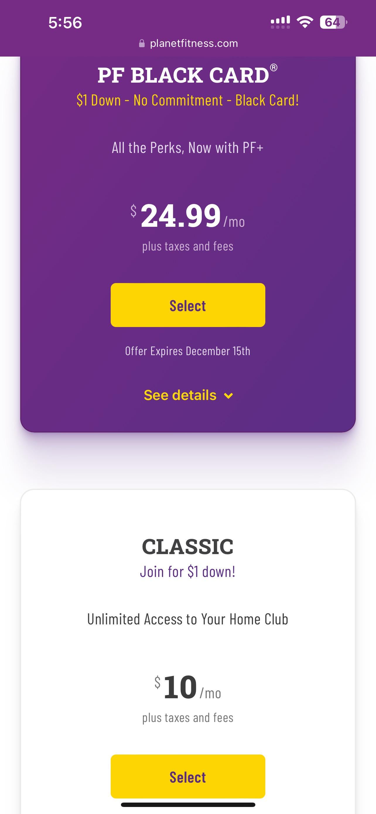 joining planet fitness