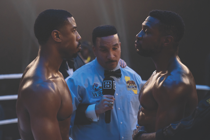 Michael B. Jordan and Jonathan Majors Look Like Shredded Boxing Stars in "Creed III"