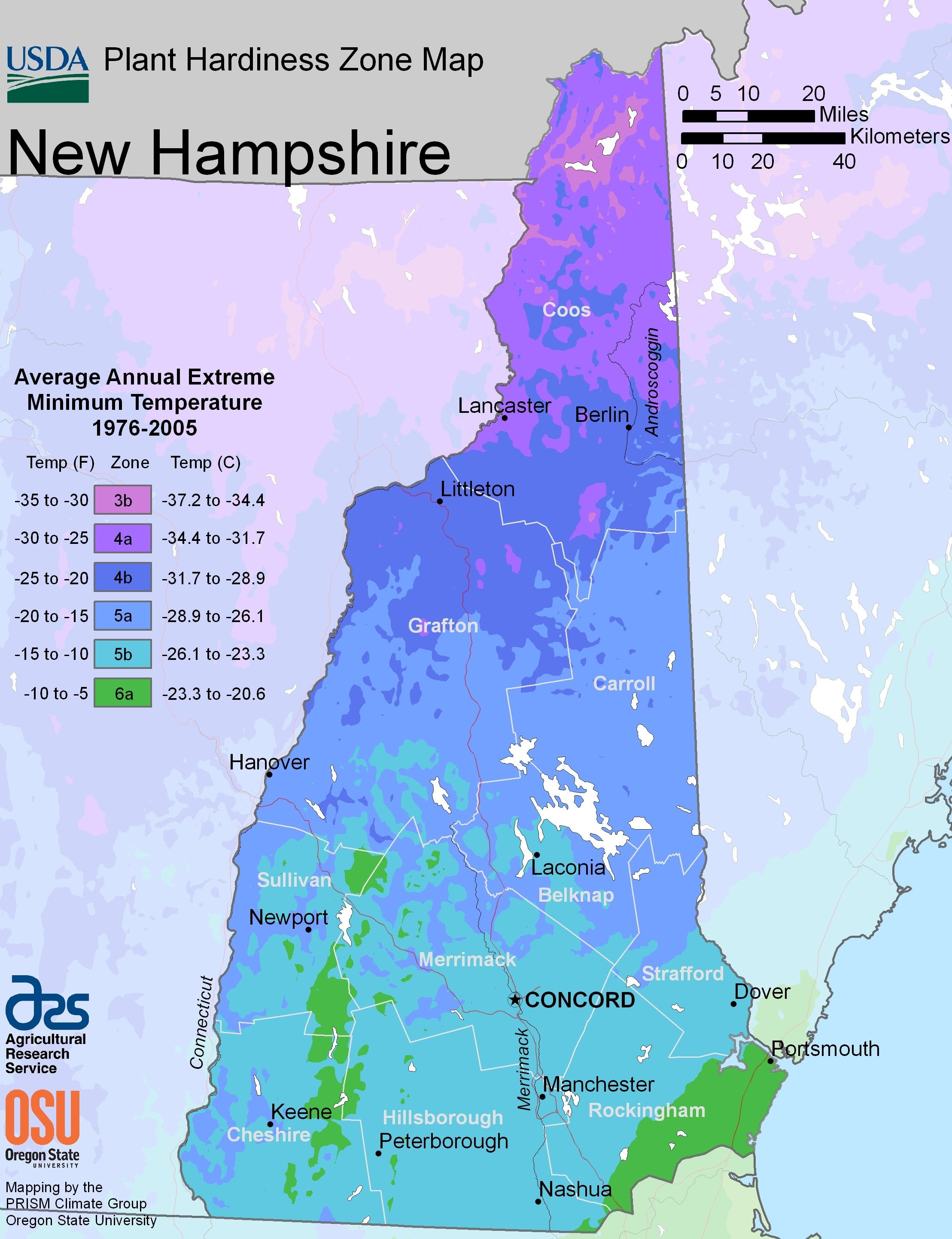 what plant zone is nh