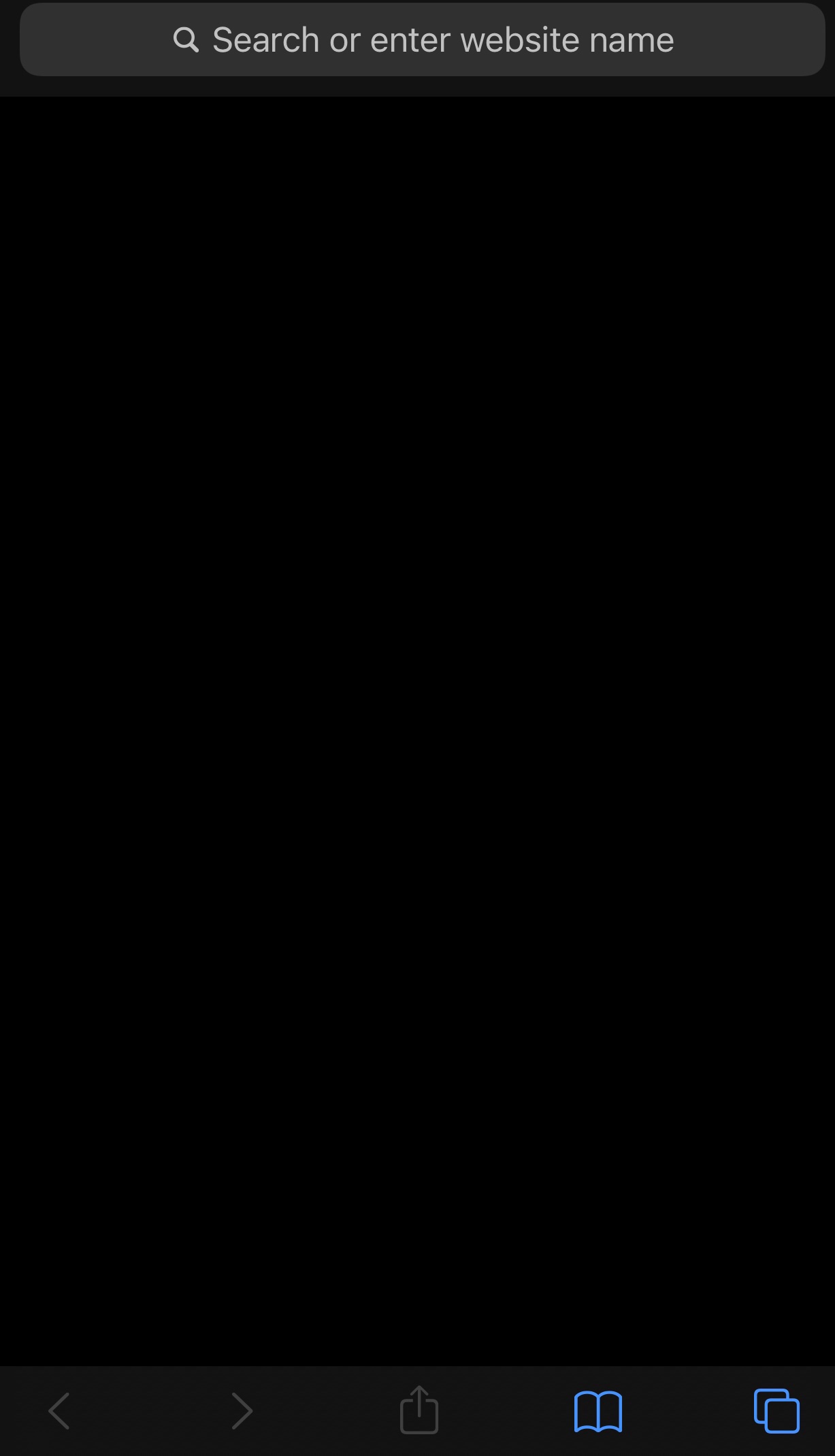 why is my safari going black