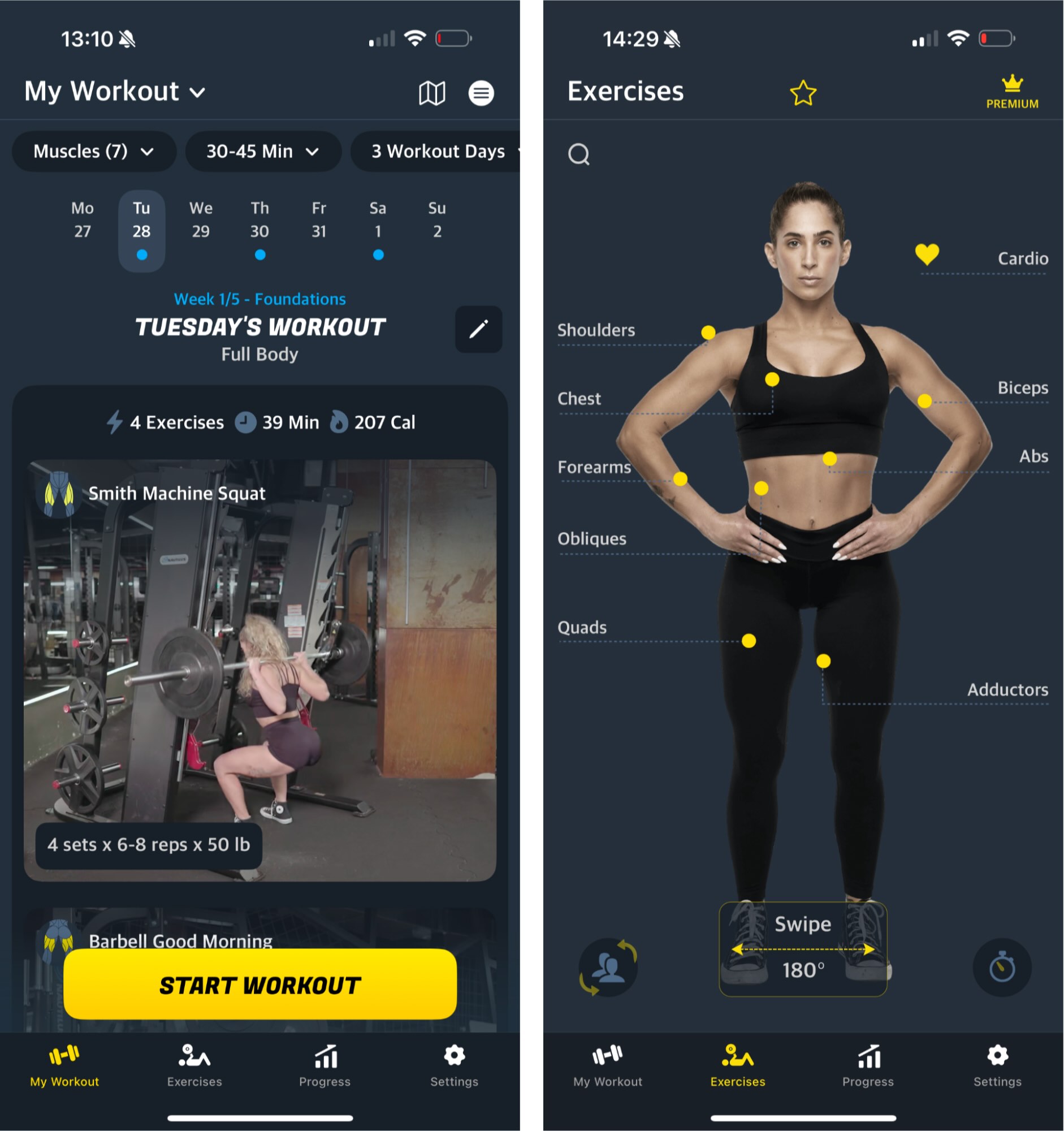 app workout gym