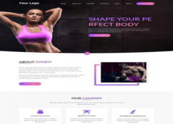 fitness webpage