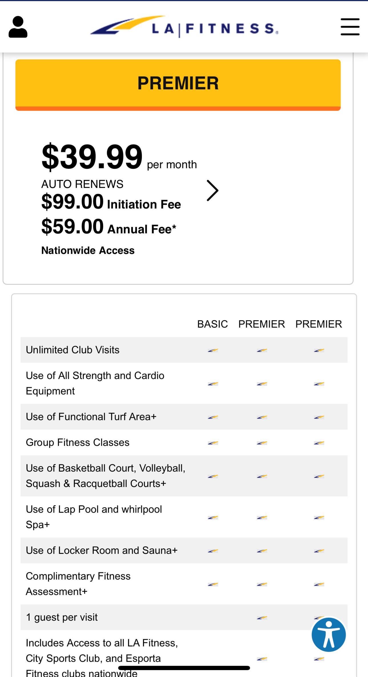 la fitness enrollment