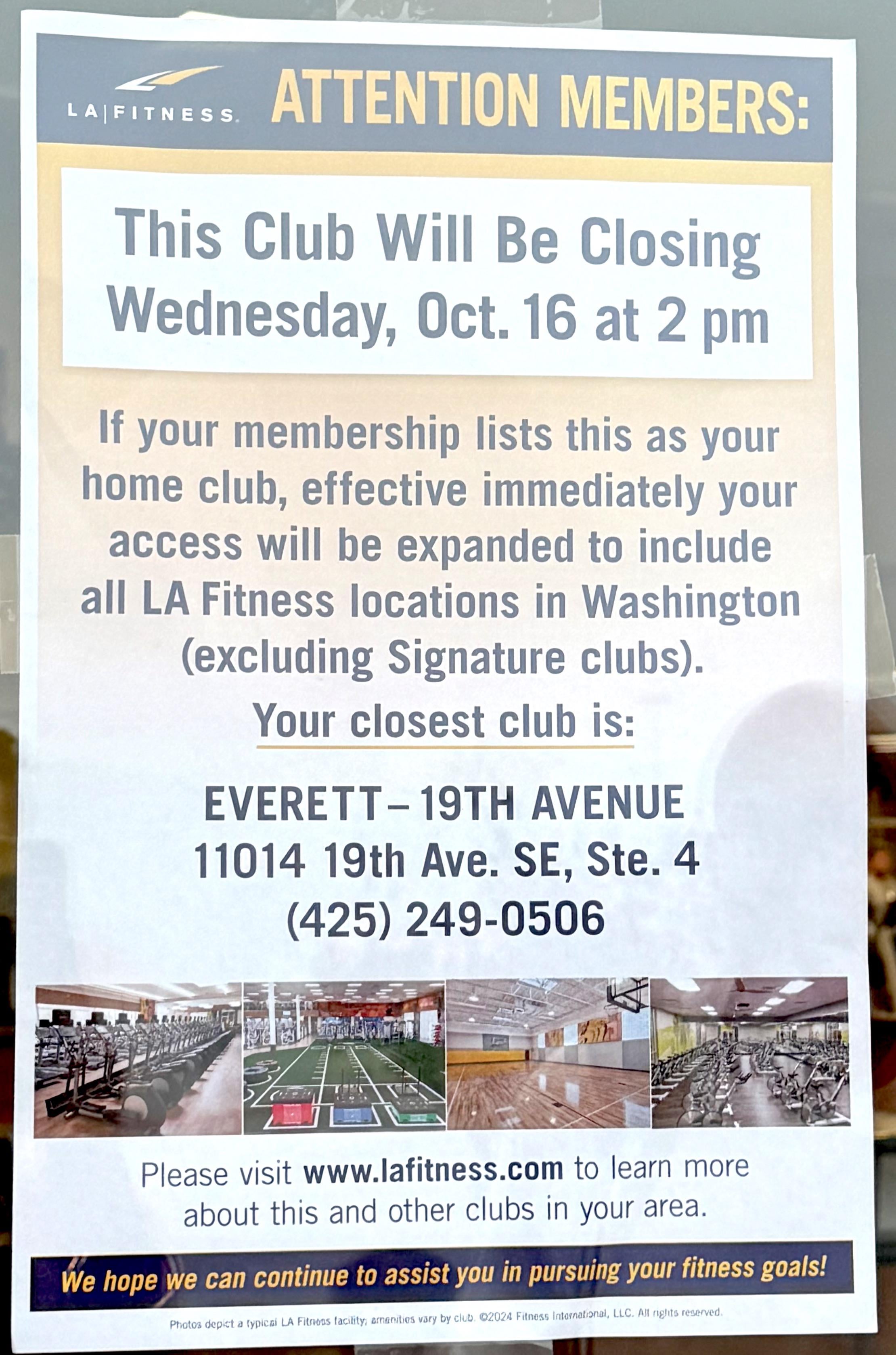 is la fitness closing