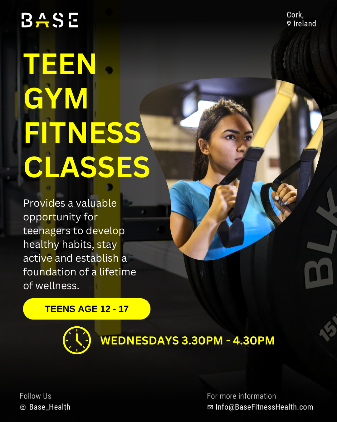 fitness classes for 13 year olds near me