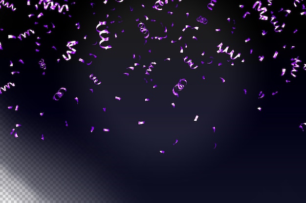 purple confetti background