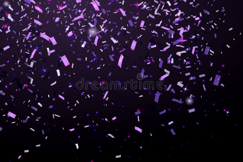 purple confetti background