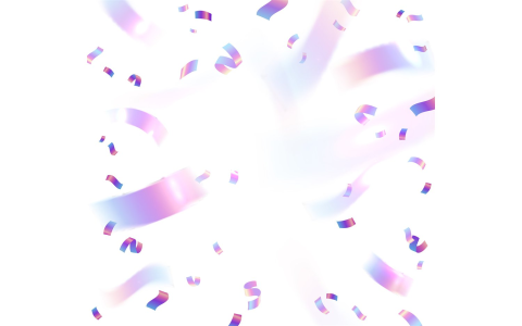 purple confetti background