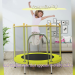 square trampoline with net