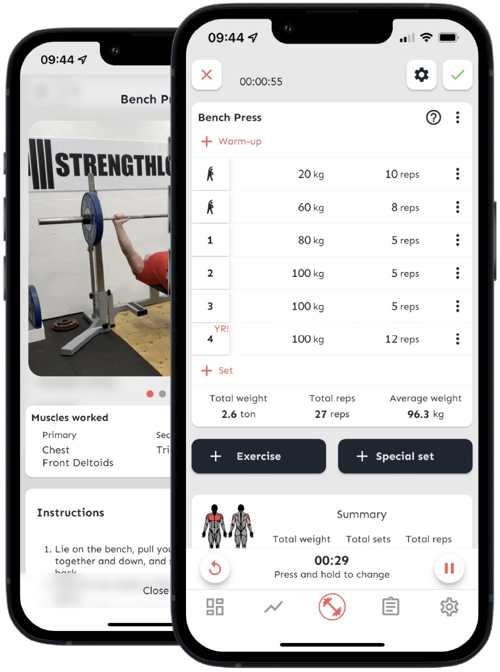 best fitness log app
