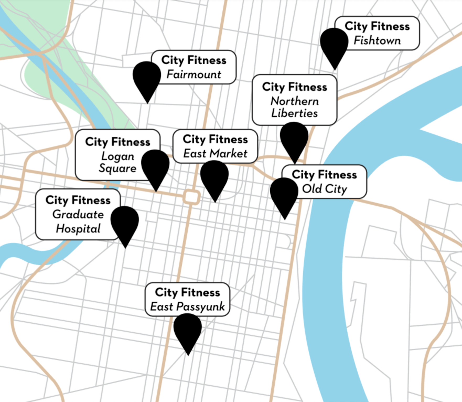 city fitness locations