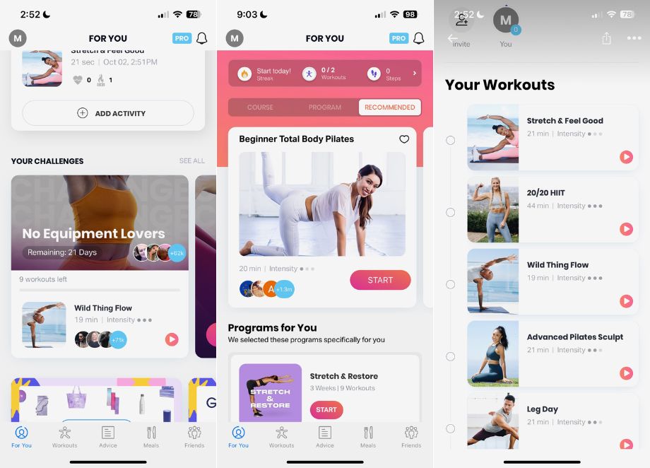 free home workout apps
