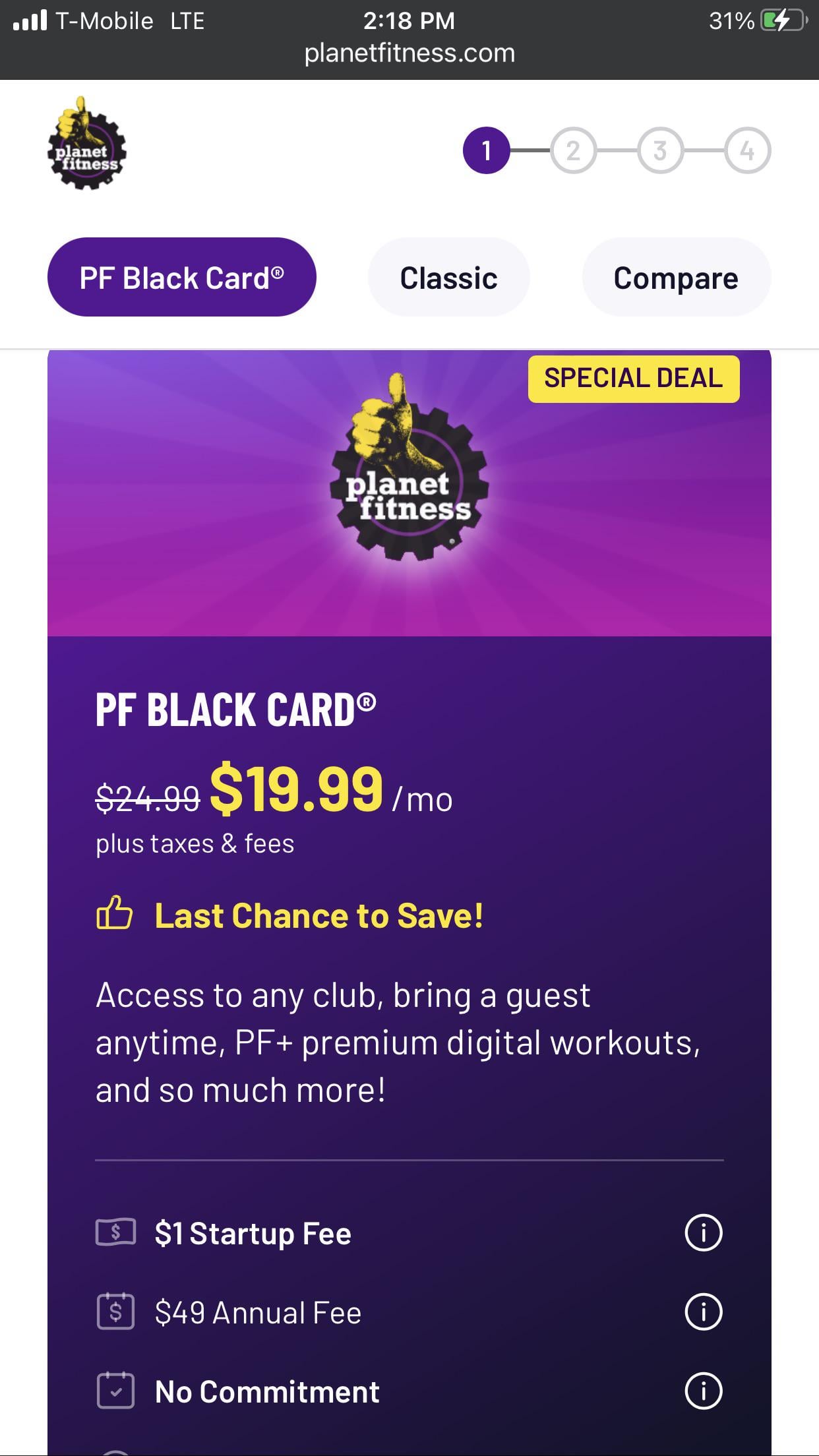 planet fitness membership promo code